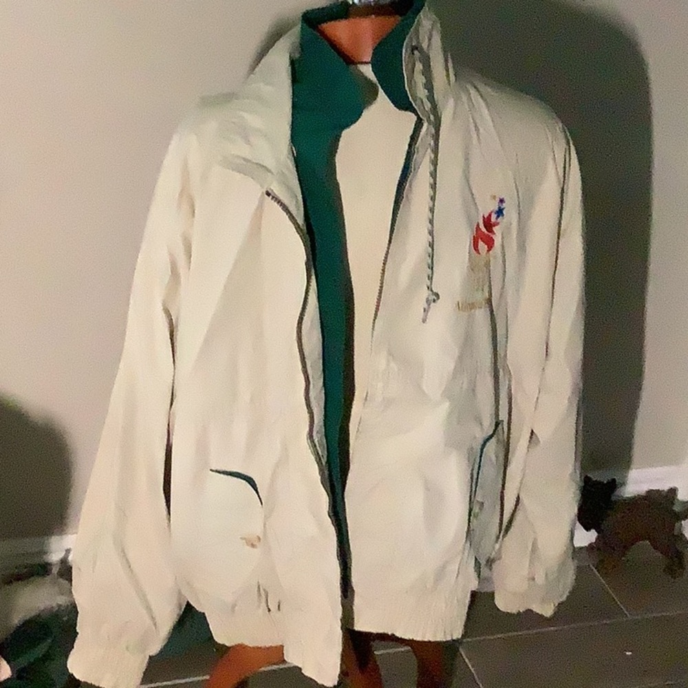 Vintage 1996 starter Atlantic Olympics zip Windbreaker